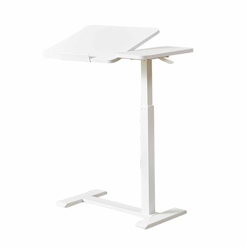 70 x 40 cm höhenverstellbare mobile Station - pneumatische Stehplattform mit 0–60° geneigter Arbeitsfläche, C-förmigem Rahmen, leisem Rad, Laptop-Arbeitsplatz (maximale Belastung 15 kg),Black von PPLDABNK
