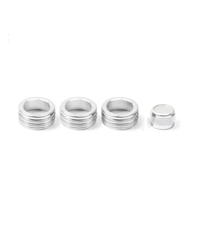 Klimaanlage Control Modul Für E60 E61 2004 2005 2006 2007 Zentrale Klimaanlage Volumen Control Knob Ring Heizung Regler(Silber) von PPLKHS