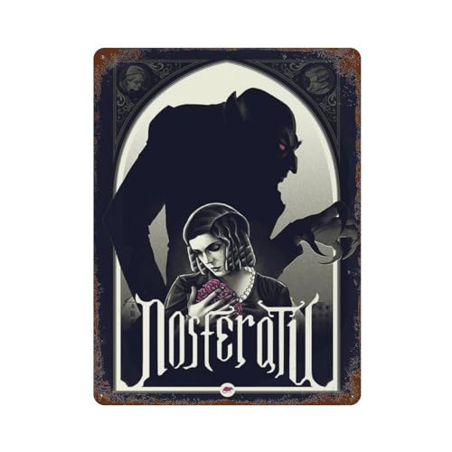 PPOXXFFE Filmposter NosferatuWall Decor Kunst Metall Blechposter Moderne Bardekorationen 40 x 30 cm von PPOXXFFE