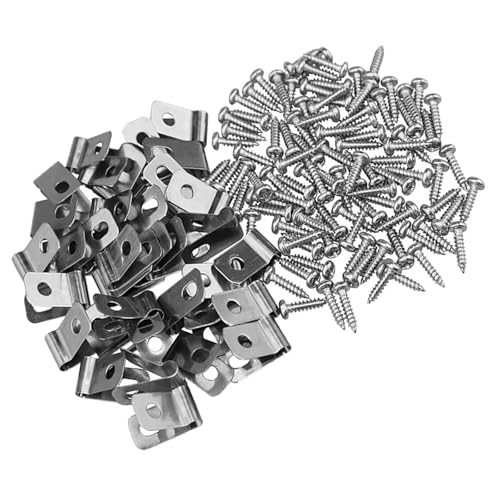 100 Sets Zaun Clip Clips Teile Holz Stacheldraht Metall Aluminium for Garten Heavy Duty 100 Sets Zaun Clip Clips Teile Holz Stacheldraht Metall Aluminium for Garten Heavy Duty von PPQIRU