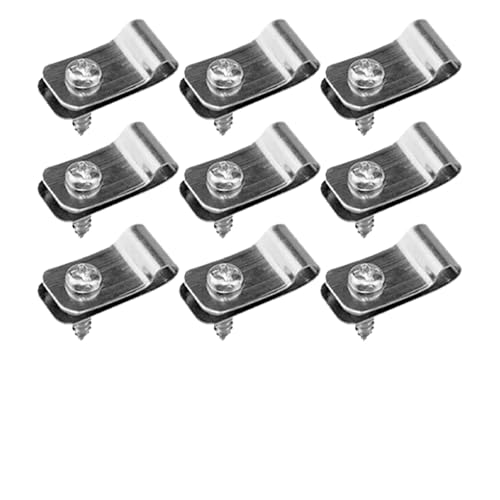 100 Stück Metall-Viehzaunklammern aus Aluminium for robuste Drahtzäune, zuverlässige Befestigung for Haustierkäfige, Gartenzäune, Käfigschnallen von PPQIRU