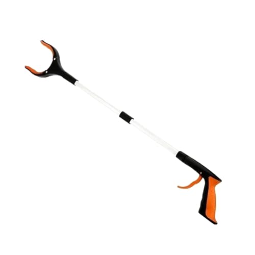 3 Stück Faltbare Müllklammer, Hygiene-Einstreu-Abfall-Clip, Reinigungsmittel, Sanitär-Greifer, Picker, zusammenklappbares Müllsammel-Greifwerkzeug(Orange) von PPQIRU