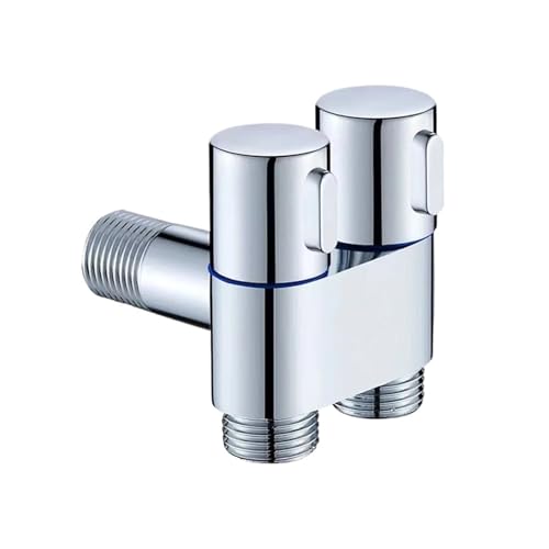 Eckventil für Wasserhähne 2 PCS G1/2 Doppel Control Eckventil 1 In Zwei Out Wand Halterung Waschmaschine Wasserhahn Wc Dreieck Ventil for Badezimmer Wc Eckventil für Wasserhähne 2 PCS G1/2 Doppel Control Eckventil 1 In Zwei Out Wand Halterung Waschmaschine Wasserhahn Wc Dreieck Ventil for Badezimmer Wc von PPQIRU