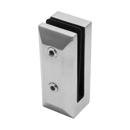 Glass Clamps Frameless Fencing Glass Spigot Clamps Side Mount Glass Railing Spigot For Balustrade Handrail(Silver) von PPQIRU