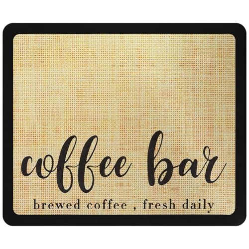 Kaffeemaschine Abtropfmatte 2 stücke Kaffee Maker Matte Saugfähigen Küche Geschirr Ablassen Pad Quick Dry Wasserhahn Tischset Tisch Dekor(50x60cm) von PPQIRU