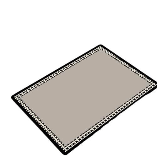 Kaffeemaschine Abtropfmatte 2 stücke Küche Geschirr Tischset Schnell Trocknend Kaffee Maker Matte Bar Zähler Teller Trocknen Matten Ablassen Pad(Light Grey,40x50cm) von PPQIRU
