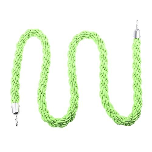 PPQIRU Absperrkordel 2 Stück Stütze Twisted Queue Rope Divider Crowd Control Barrier for Bank Station Supermarkt(Green) von PPQIRU