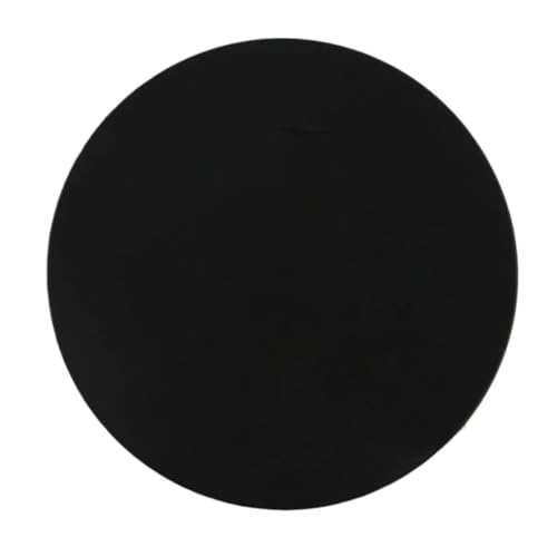 PPQIRU Geschirr-Isoliermatte 3 Stück 3,9 Zoll Bunte Silikon-Untersetzer Wärmedämmung Teetassenmatte rutschfeste Getränke-Kaffeeglas-Getränkehalter-Pad Geschirr-Isolierpad(Black) von PPQIRU