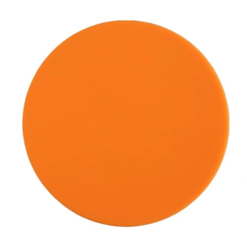 PPQIRU Geschirr-Isoliermatte 3 Stück 3,9 Zoll Bunte Silikon-Untersetzer Wärmedämmung Teetassenmatte rutschfeste Getränke-Kaffeeglas-Getränkehalter-Pad Geschirr-Isolierpad(Orange) von PPQIRU