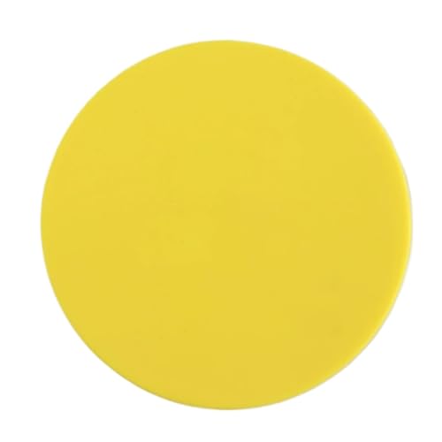 PPQIRU Geschirr-Isoliermatte 3 Stück 3,9 Zoll Bunte Silikon-Untersetzer Wärmedämmung Teetassenmatte rutschfeste Getränke-Kaffeeglas-Getränkehalter-Pad Geschirr-Isolierpad(Yellow) von PPQIRU
