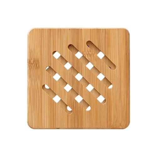 PPQIRU Geschirr-Isoliermatte 3 stücke Pads for Heiße Gerichte Topf Schüssel Teekanne Hitzebeständig Halter Abendessen Tisch Schutz Waschbar Geschirr Isolierung Pad(Square,17cm) von PPQIRU