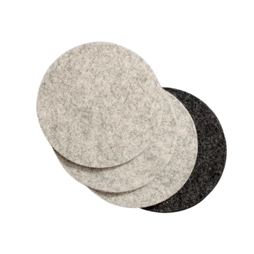 PPQIRU Geschirr-Isoliermatte 4 Teile/los Wollfilz Bahn Isolierung Pads Wasser Tasse Matte Wolle Absorbiert Wasser Geschirr Isolierung Pad(Cold Gray) von PPQIRU