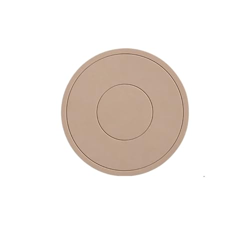 PPQIRU Geschirr-Isoliermatte 4 stücke Hohe Temperatur Beständig Verdickt Silikon Coaster Runde Mikrowelle Ofen Matte Silikon Matte Tischset Wärme Isolierung Matte(Brown) von PPQIRU