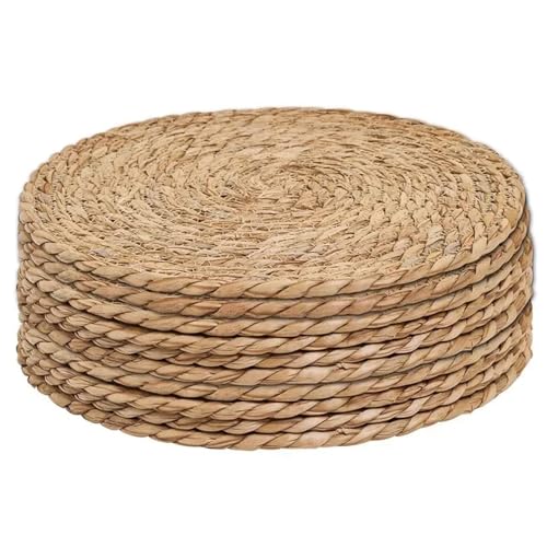 PPQIRU Geschirr-Isoliermatte 6 stücke Geschirr Isolierunterlage Handgewebte Rattan Tischsets Runde Wärmedämmmatten Gewebte Tischsets for Esszimmer Zuhause Hochzeitsdeko PPQIRU Geschirr-Isoliermatte 6 stücke Geschirr Isolierunterlage Handgewebte Rattan Tischsets Runde Wärmedämmmatten Gewebte Tischsets for Esszimmer Zuhause Hochzeitsdeko von PPQIRU