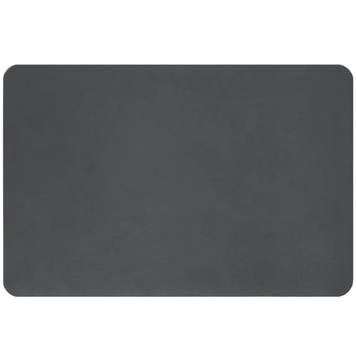 PPQIRU Kaffeemaschine Abtropfmatte 2 Stück saugfähige Kaffeematte mit Gummirücken, Abtropfmatte for Kaffeemaschine, Espressomaschine, Tischset(Grey,50x60cm) von PPQIRU