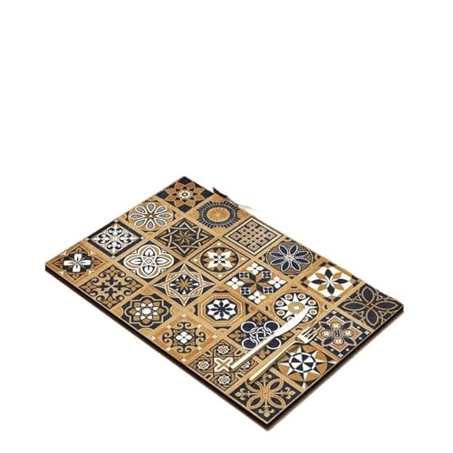 PPQIRU Kaffeemaschine Abtropfmatte 2 stücke Gedruckt Ablauf Pad Saugfähigen Teller Trocknen Matte Schnell Trocknende Abtropffläche Matten Geschirr Tischset Küche Bad Teppiche(Brown,XL 40 X 60cm) von PPQIRU