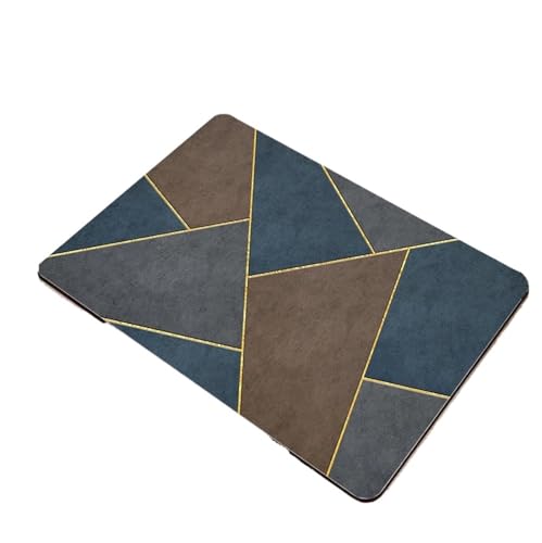 PPQIRU Kaffeemaschine Abtropfmatte 2 stücke Multi-Funktionale Geschirr Matte Kieselalgen Schlamm Ablauf Saugfähigen Kaffeemaschine Küche Tisch Deocr(Blue,40x80cm) von PPQIRU