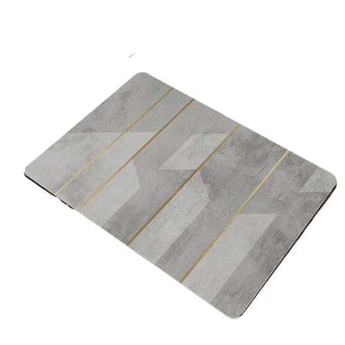 PPQIRU Kaffeemaschine Abtropfmatte 2 stücke Multi-Funktionale Geschirr Matte Kieselalgen Schlamm Ablauf Saugfähigen Kaffeemaschine Küche Tisch Deocr(Gray,30x40cm) von PPQIRU