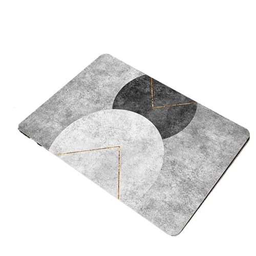 PPQIRU Kaffeemaschine Abtropfmatte 2 stücke Multi-Funktionale Geschirr Matte Kieselalgen Schlamm Ablauf Saugfähigen Kaffeemaschine Küche Tisch Deocr(Light Grey,30x50cm) von PPQIRU