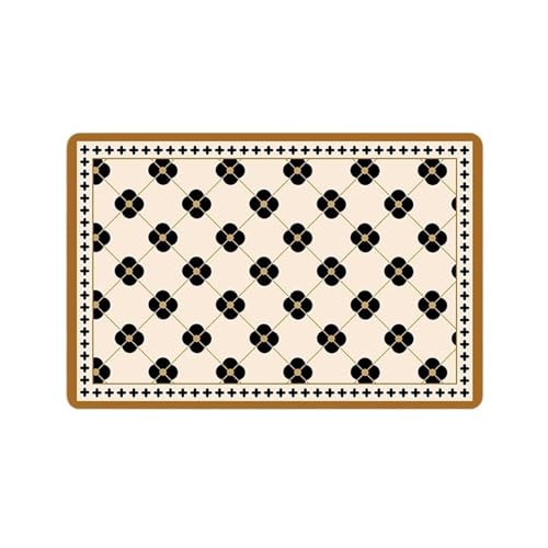 PPQIRU Kaffeemaschine Abtropfmatte 2PCS Küche Trocknen Matte Schnell Trocknend Kaffee Saugfähigen Gericht Tischset Tisch Tasse Matten Dekoration Zubehör(Beige Yellow,40X50cm) von PPQIRU