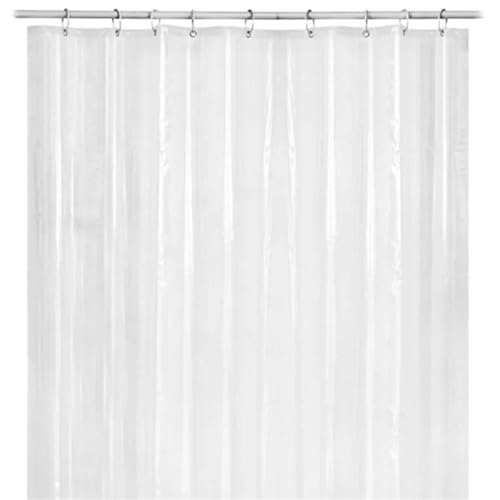 PPQIRU Klarer Duschvorhang 180X180cm Duschvorhang for Zuhause Transparent Dicker Duschvorhang Hotel Badewannenvorhang von PPQIRU
