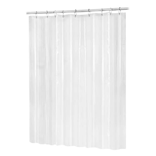 PPQIRU Klarer Duschvorhang PEVA Duschvorhang Wasserdichter Badewannenvorhang for Zuhause Transparenter Badvorhang(180cmx180cm) von PPQIRU