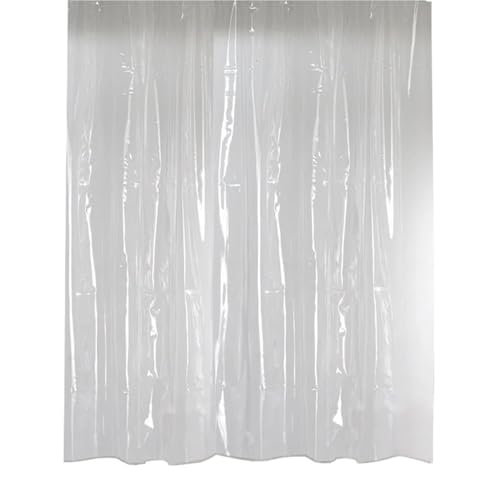 PPQIRU Klarer Duschvorhang PEVA Duschvorhang for Zuhause wasserdichte Badvorhänge transparenter Badvorhang for Badewanne(150x180CM) von PPQIRU