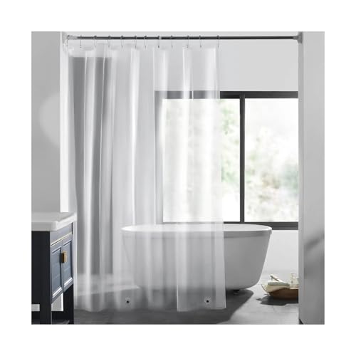 PPQIRU Klarer Duschvorhang Polyester Duschvorhang for Badezimmer Transparent Badewanne Vorhang Duschvorhänge for Wohnkultur(120cmx180cm) von PPQIRU