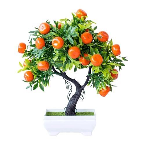 PPQIRU Künstlicher Bonsai Künstliche Orange Baum Simulation Citrus Imitation Orange Baum Lebensechte Küche Dekoration von PPQIRU