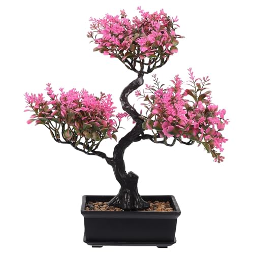 PPQIRU Künstlicher Bonsai Künstliche Topfpflanze Falsche Pflanzen Desktop Verzierungen Dekor Gefälschte Bonsai Bäume Blumen Dekore Simulation Ornamente von PPQIRU