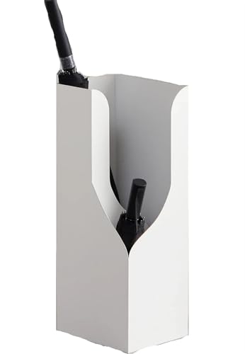 PPQIRU Regenschirmständer Aus Metall Home Umbrella Storage Rack Creative Parasol Bracket Simple Office Entrance Umbrella Stand Storage Shelf Drain Rack(White) von PPQIRU