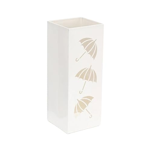 PPQIRU Regenschirmständer Aus Metall Metal Umbrella Holder Standing Umbrella Stand Rack Decorative Umbrella Holder Bin Multipurposes Walking Holder(Beige) von PPQIRU