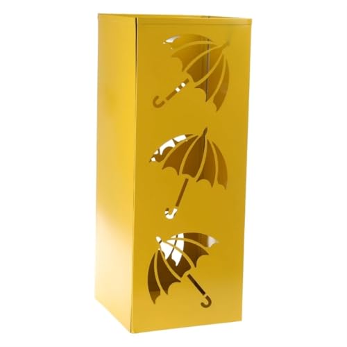 PPQIRU Regenschirmständer Aus Metall Metal Umbrella Rack Holder Walking Holder Umbrella Stand Storage for Offic Metal Umbrella Stand(Yellow) von PPQIRU