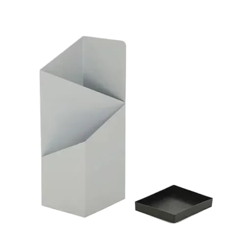 PPQIRU Regenschirmständer Aus Metall Metal Umbrella Stand Double Grid Parasol Holder Versatile Umbrella Stand with Separate Water Connection Plate for Multiple Scenarios(White) von PPQIRU