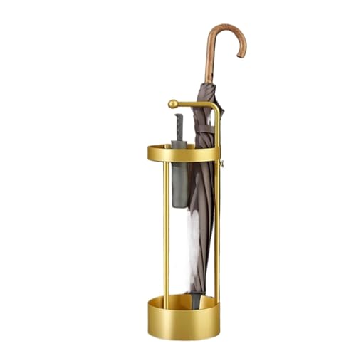PPQIRU Regenschirmständer Aus Metall Metal Umbrella Stand Floor Metal Umbrella Stands for Special-Shaped Storage Umbrella Holder Creative Simple Home Umbrella Holder(Gold) von PPQIRU