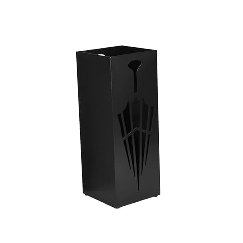 PPQIRU Regenschirmständer Aus Metall Metal Umbrella Stand Umbrella Holder Stand Decor Umbrella Stand Rack for Apartment Porch Office Black Gold White Umberlla Holder(Black) von PPQIRU