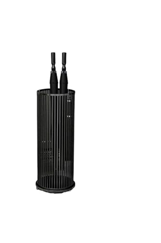 PPQIRU Regenschirmständer Aus Metall Simple Light Luxury Umbrella Storage Rack Commercial Hotel Lobby Office Umbrella Holder Home Door Bucket Modern Organizer(Black) von PPQIRU