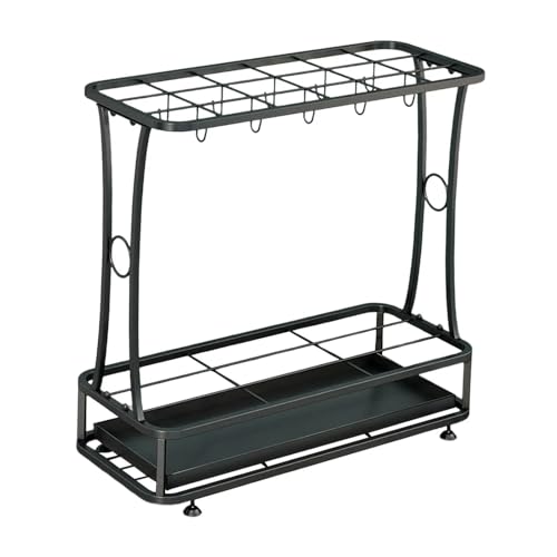 PPQIRU Regenschirmständer Aus Metall Umbrella Storage Rack Organizer Umbrella Stand for Hotel Patio Entry(18 Hole) von PPQIRU