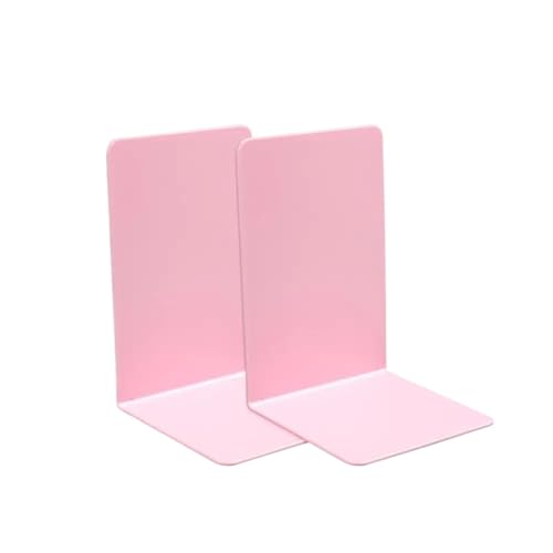 PPQIRU Schreibtisch-Bücherregal 3set Thickened Bookends Convenient L-Shaped Capaciousness Bookshelf Book Bezel Student(Pink) von PPQIRU