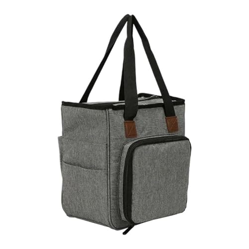 PPQIRU Stricken Lagerung Tasche Häkeln Tasche Garn Tote Häkeln Haken Nähen Nadeln Lagerung Taschen for DIY Werkzeug Haushalt Veranstalter(Gray) von PPQIRU