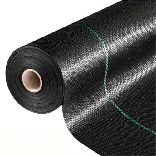 Unkrautbekämpfungsmembran Robustes Unkrautschutzgewebe, gewebtes Unkrautbekämpfungsgewebe, rutschfeste Gummi-Fußmatten for den Außenbereich, Unkrautblocker aus Polyethylen Ground Co(200X1000CM) von PPQIRU