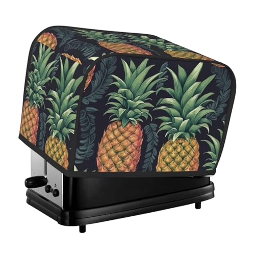 2 Scheiben Toaster-Abdeckung mit Taschen und Griff oben, kleine Brotbackmaschinen-Abdeckungen, Ananas, Küche, kleine Geräte, waschbar, universelle Ofenabdeckungen von PPTHSNVB