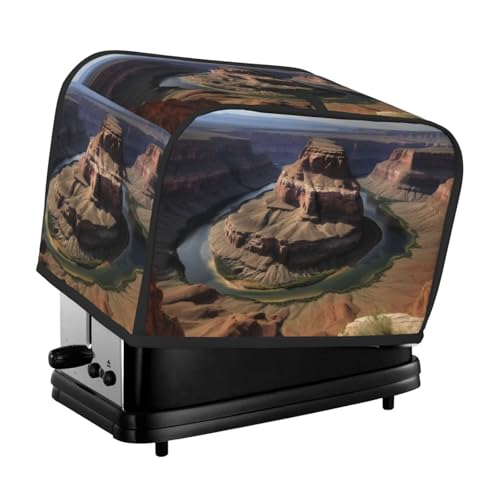 2 Scheiben Toaster-Abdeckung mit Taschen und Griff oben, kleine Brotbackmaschinen-Abdeckungen, Grand Canyon Arizona, Küche, kleine Geräte, waschbar, universelle Ofenabdeckungen von PPTHSNVB