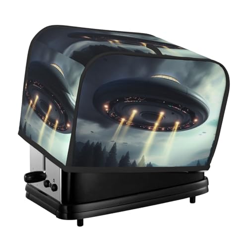 2 Scheiben Toaster-Abdeckung mit Taschen und Griff oben, kleine Brotbackmaschinen-Abdeckungen, Landung, Küche, kleine Geräte, waschbar, universelle Ofenabdeckungen von PPTHSNVB