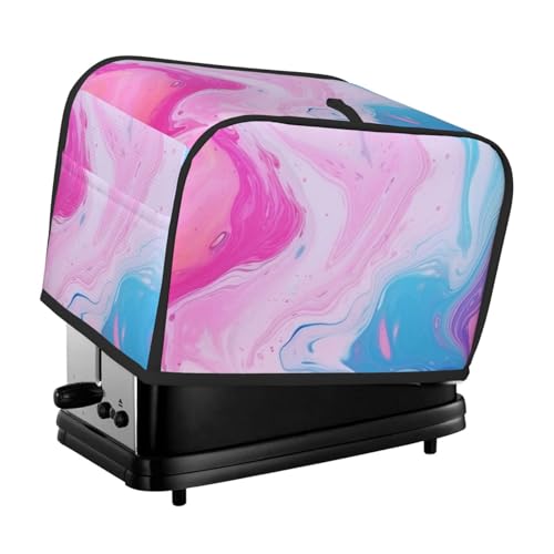 2 Scheiben Toaster-Abdeckung mit Taschen und Griff oben, kleine Brotbackmaschinen-Abdeckungen, Marmor, Pastellblau, Lila, Küche, kleine Geräte, waschbar, universelle Ofenabdeckungen 2 Scheiben Toaster-Abdeckung mit Taschen und Griff oben, kleine Brotbackmaschinen-Abdeckungen, Marmor, Pastellblau, Lila, Küche, kleine Geräte, waschbar, universelle Ofenabdeckungen von PPTHSNVB