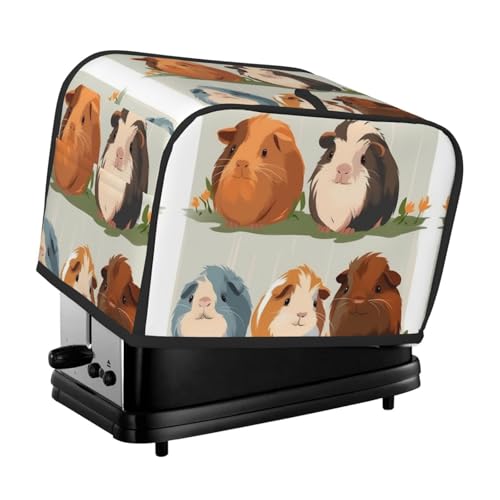 2 Scheiben Toaster-Abdeckung mit Taschen und Griff oben, kleine Brotbackmaschinen-Abdeckungen, Smilings, Küche, kleine Geräte, waschbar, universelle Ofenabdeckungen von PPTHSNVB
