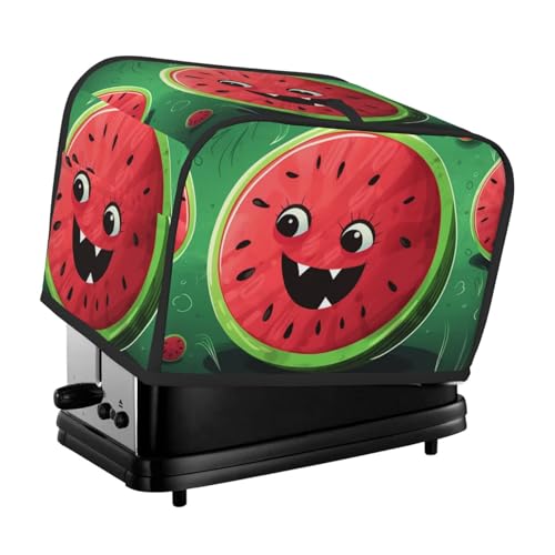 2 Scheiben Toaster-Abdeckung mit Taschen und Griff oben, kleine Brotbackmaschinen-Abdeckungen, Wassermelone, Küche, kleine Geräte, waschbar, universelle Ofenabdeckungen von PPTHSNVB