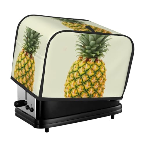 2 Scheiben Toaster-Abdeckung mit Taschen und Griff oben, kleine Brotbackmaschinen-Abdeckungen, frische Ananas, Küche, kleine Geräte, waschbar, universelle Ofenabdeckungen von PPTHSNVB