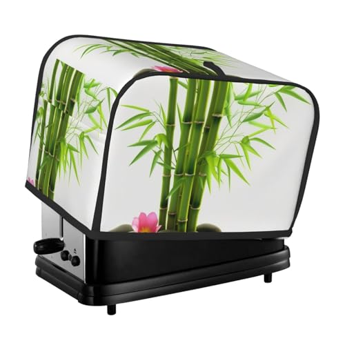 2 Scheiben Toaster-Abdeckung mit Taschen und Griff oben, kleine Brotbackmaschinen-Abdeckungen, grüner Baum, Küche, kleine Geräte, waschbar, universelle Ofenabdeckungen von PPTHSNVB