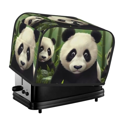 2 Scheiben Toaster-Abdeckung mit Taschen und Griff oben, kleine Brotbackmaschinen-Abdeckungen, niedliche Tier-Küche, kleine Geräte, waschbar, universelle Ofenabdeckungen von PPTHSNVB